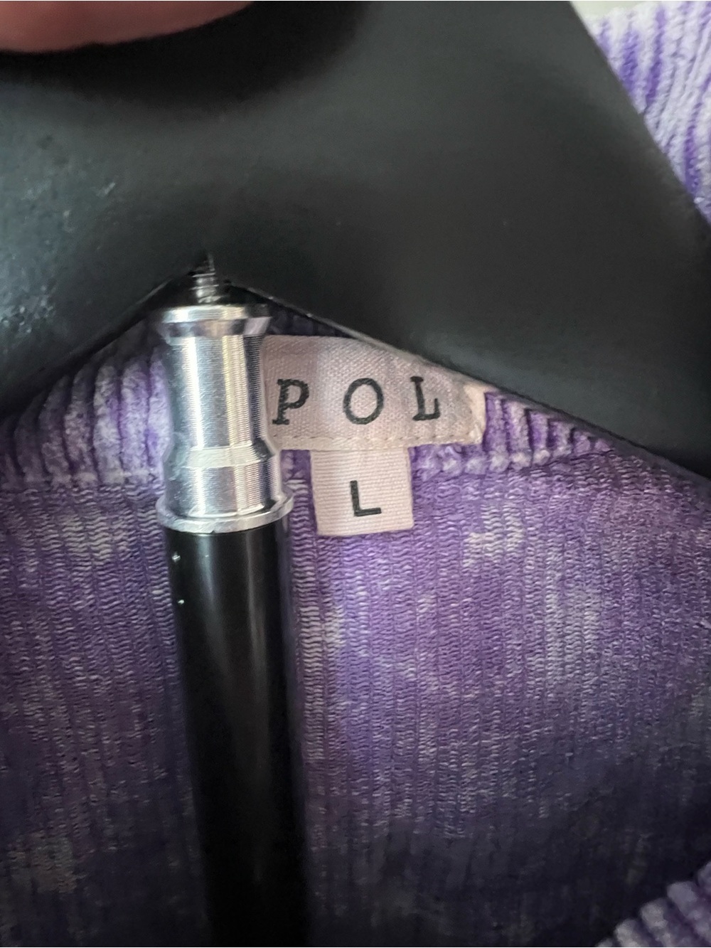 POL Lavender Corduroy Button-Front Jacket - Picture 4 of 15